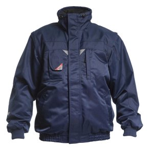 F. Engel Pilotjakke m/aftagelige rmer og for, navy