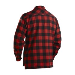 Blkl&auml;der foret flannel skovmandsskjorte m/trykknapper, rd/sort