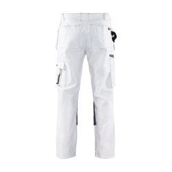 Blkl&auml;der, Hndvrkerbukser m/hngelomme - 100% bomuld, hvid