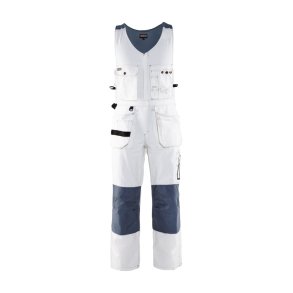 Blkläder, Helbukser m/hngelommer og stretch i ryg, 100% bomuld, hvid