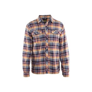 Blkläder klassisk ternet flannel skovmandsskjorte, marine/orange