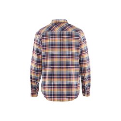 Blkl&auml;der klassisk ternet flannel skovmandsskjorte, marine/orange
