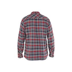 Bl�kl&auml;der klassisk ternet flannel skovmandsskjorte, marine/r�d