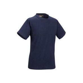 B�rne T-shirt m/O-hals, 100% bomuld, navy