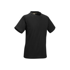 B�rne T-shirt m/O-hals, 100% bomuld, sort