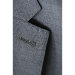 Classic Blazer m/strech og dobbelt slids, gr� melange