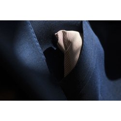 Classic Blazer m/strech og dobbelt slids, navy melange