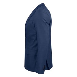 Classic Blazer m/strech og dobbelt slids, navy melange