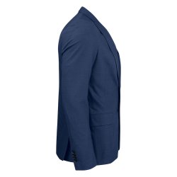 Classic Blazer m/strech og dobbelt slids, navy melange