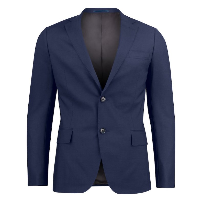 Classic Blazer m/strech og dobbelt slids, navy