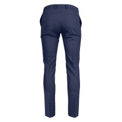 Classic buks "flat front" modern fit, navy melange