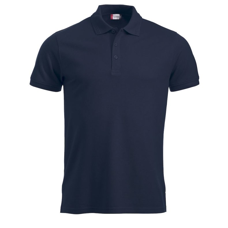 Classic herre polo, pique sporty design, navy