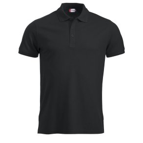 Classic herre polo, pique sporty design, sort