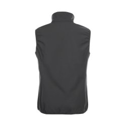 Clique basic dame softshell vest, vindtt, sort