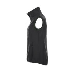 Clique basic dame softshell vest, vindtt, sort