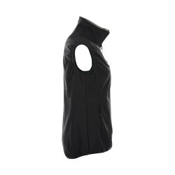 Clique basic dame softshell vest, vindtt, sort