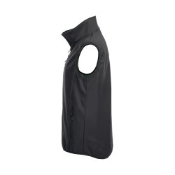 Clique basic softshell vest, vindtt, sort
