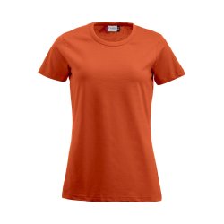 Clique, dame Fashion-T med O-hals, orange