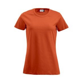 Clique, dame Fashion-T med O-hals, orange
