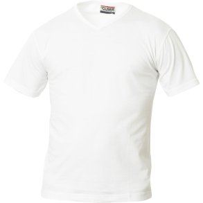 Clique Fashion-T V-hals, hvid