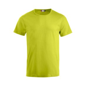 Clique, herre Fashion-T med O-hals, limegr�n