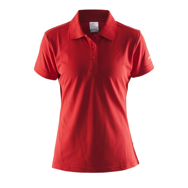 Craft klassisk polo pique, dame, rd