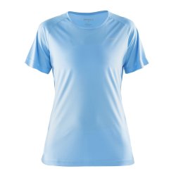 Craft Prime Tee, klassisk dame lbe t-shirt, lysbl