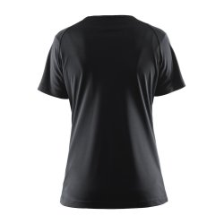 Craft Prime Tee, klassisk dame l�be t-shirt, sort