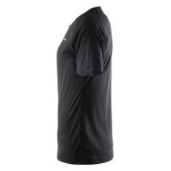 Craft Prime Tee, klassisk dame l�be t-shirt, sort