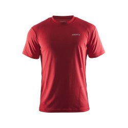 Craft Prime Tee, klassisk herre lbe t-shirt, rd