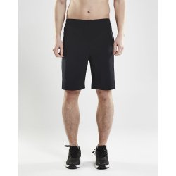 Craft stretch tr�ningsshorts m/elastik i taljen og sn�re, sort