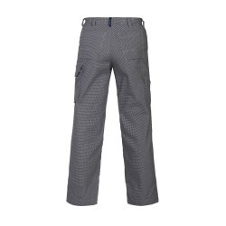 Projob Dame Kokkebukser - pepitatern, sort/hvid