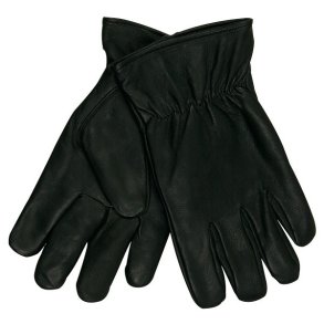Driverhandske i gedeskind med for, sort
