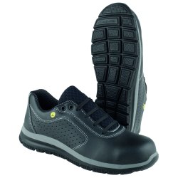 Dynamic ESD arbejdssko med snre og Memory Foam sl, sort