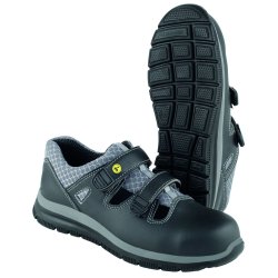 Dynamic ESD sikkerhedssandal og Memory Foam s�l, sort