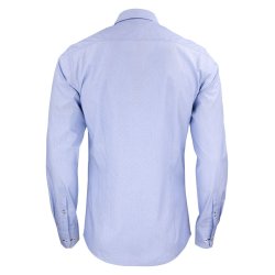 Eksklusiv Harvest &amp; Frost skjorte i moderne mnster, slim fit, lysebl