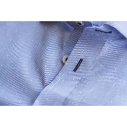 Eksklusiv Harvest &amp; Frost skjorte i moderne mnster, slim fit, lysebl