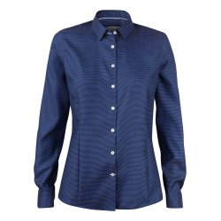 Eksklusiv Harvest &amp; Frost skjorte i navy m/hvid dots, figursyet