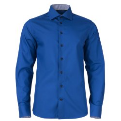 Eksklusiv Harvest &amp; Frost skjorte m/lange rmer, regular, kobolt bl