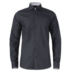 Eksklusiv Harvest &amp; Frost skjorte m/lange rmer, slim fit, sort