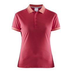 Eksklussiv Craft polo, pique, dame, pink