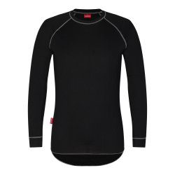 F. Engel Termoundertrje m/Lange rmer og ekstra lang ryg, sort