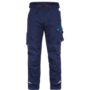Galaxy arbejdsbukser m/knforstrkning, navy/mrk petrol