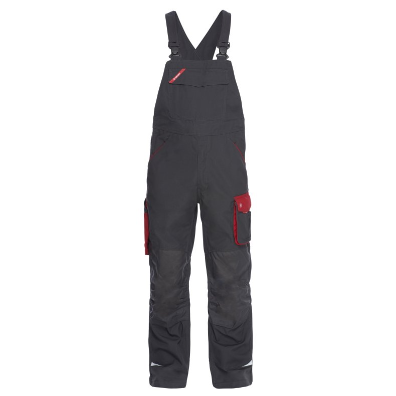 Galaxy overall med knforstrkning, gr/rd