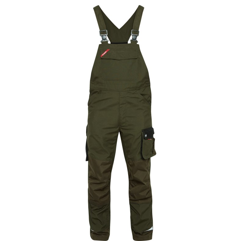 Galaxy overall med knforstrkning, grn/sort