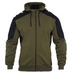 Galaxy Sweatshirt med lynls og htte, grn/sort