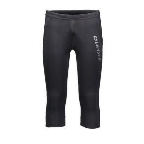 Geyser lber tights, 3/4 lange - unisex, sort