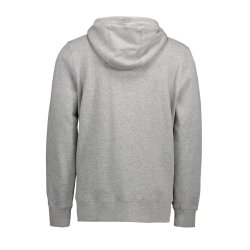 H�ttesweatshirt i modern fit med lynl�s og lommer, gr� melange