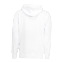 H�ttesweatshirt i modern fit og med lommer, hvid
