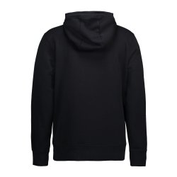 H�ttesweatshirt i modern fit og med lommer, sort